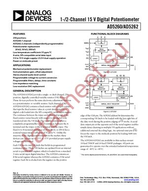 AD5260BRU200 datasheet  